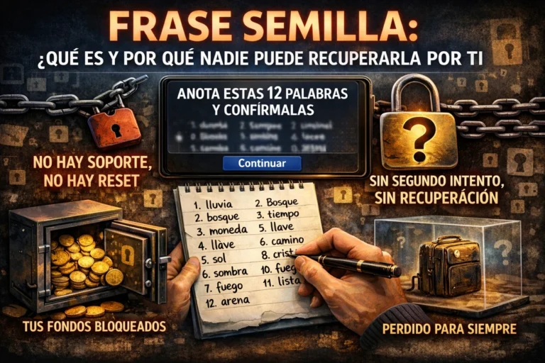 Frase semilla: qué es y por qué nadie puede recuperarla por ti
