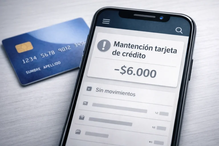 Me cobraron mantención de la tarjeta de crédito y no la usé