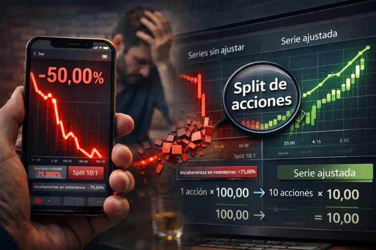 El split: cuando el gráfico te muestra una caída que no existió