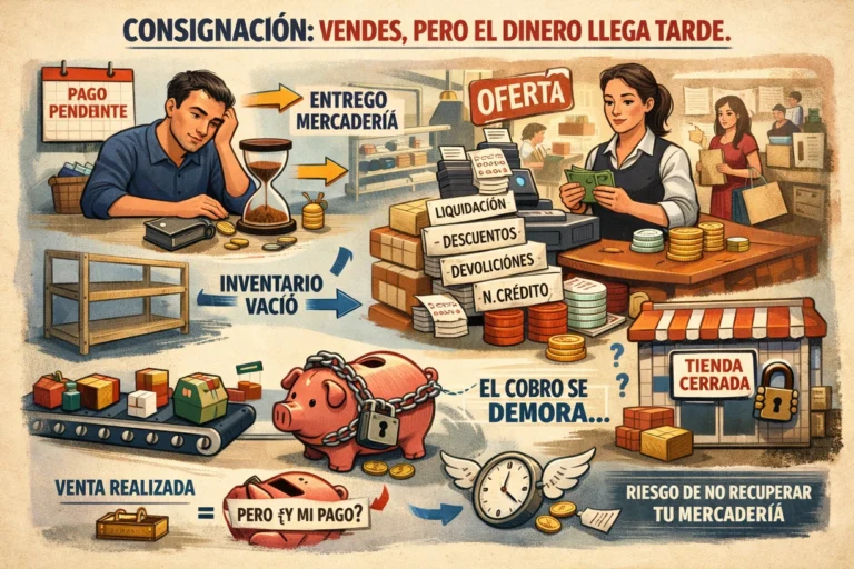 Consignación: vendes, pero el dinero llega tarde