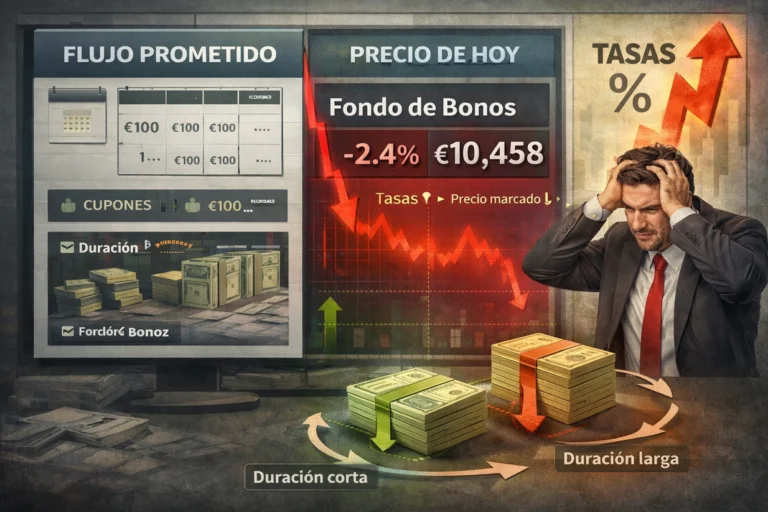 Por qué tu fondo de bonos puede caer aunque sea renta fija