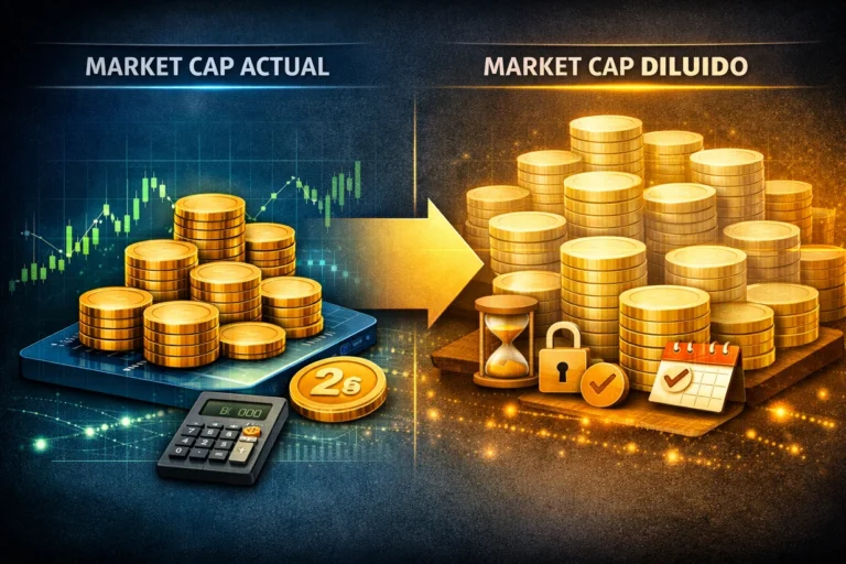Qué es el market cap diluido en criptomonedas