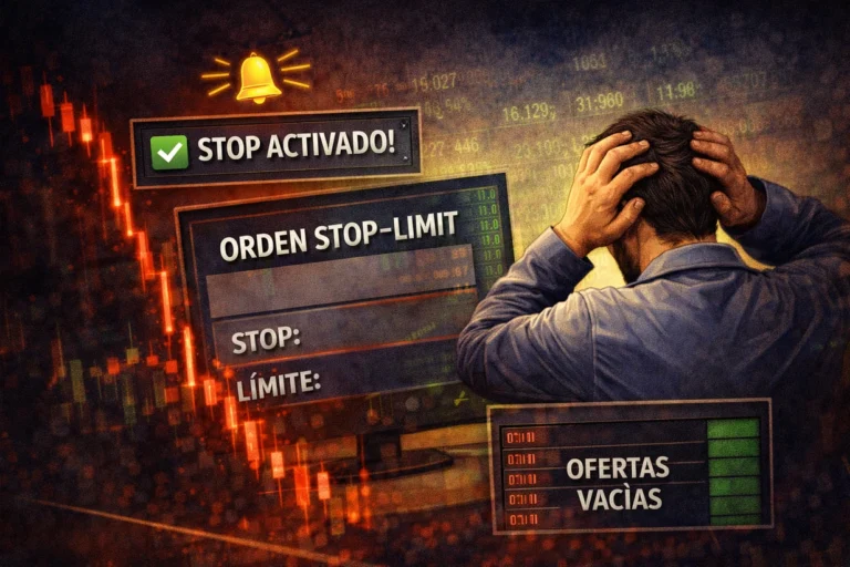 Stop-limit en cripto: por qué se activó y no vendió
