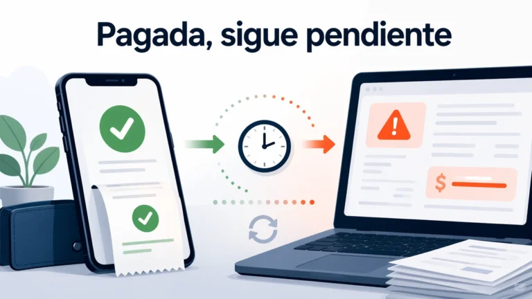 Cuenta pagada: por qué sigue apareciendo como deuda pendiente