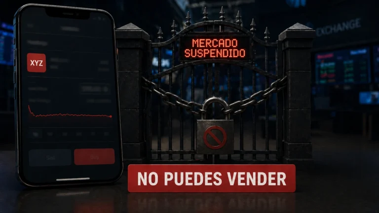 Acción suspendida: por qué no puedes vender